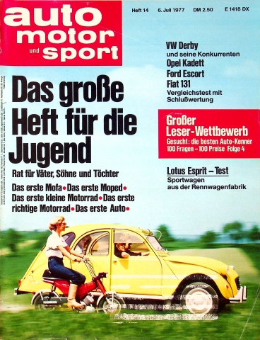 Deckblatt Auto Motor und Sport (14/1977)